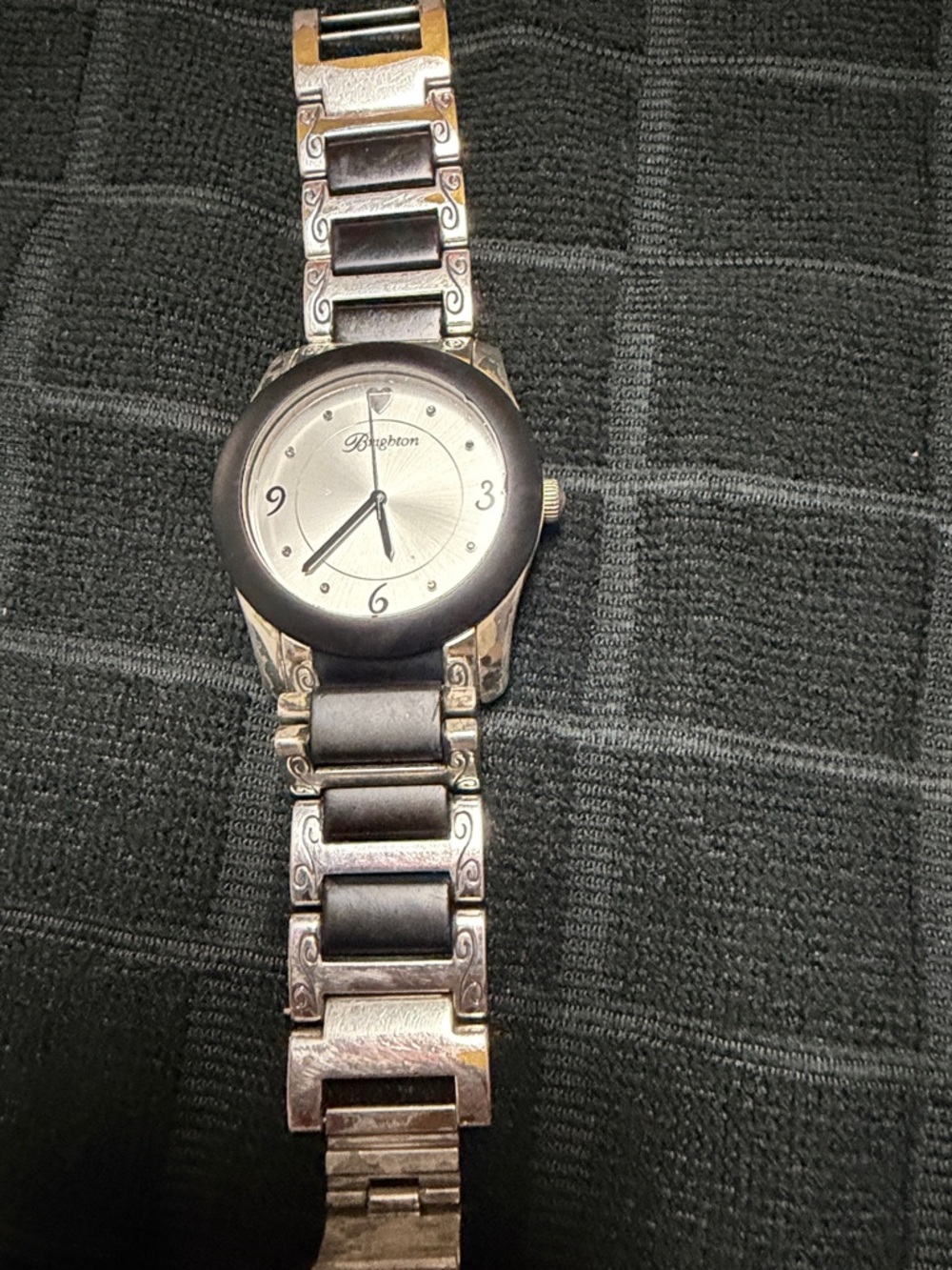 Brighton Brooklyn Black & Silver Bracelet Watch GC